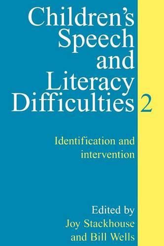 Cover image for Children's Speech and Literacy Difficulties