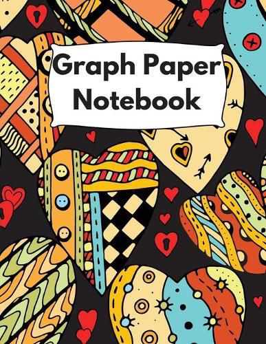 Cover image for Graph Paper Notebook: Large Simple Graph Paper Notebook, 100 Quad ruled 5x5 pages 8.5 x 11 / Grid Paper Notebook for Math and Science Students / Crazy Fruits Collection