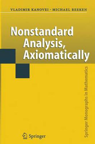 Cover image for Nonstandard Analysis, Axiomatically