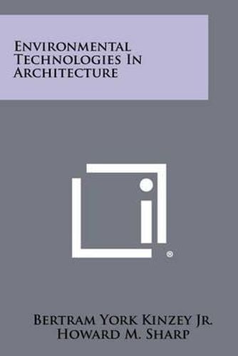 Cover image for Environmental Technologies in Architecture