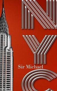 Cover image for NYC chrysler Building Orange Blank note Book $ir Michael Designer edition