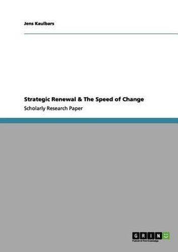 Cover image for Strategic Renewal & the Speed of Change