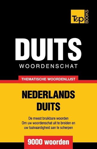 Cover image for Thematische woordenschat Nederlands-Duits - 9000 woorden