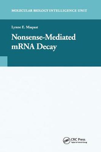 Cover image for Nonsense-Mediated mRNA Decay