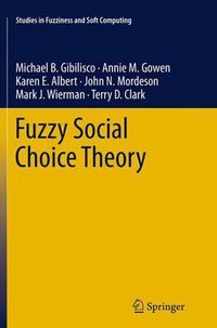 Cover image for Fuzzy Social Choice Theory
