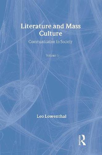 Literature and Mass Culture