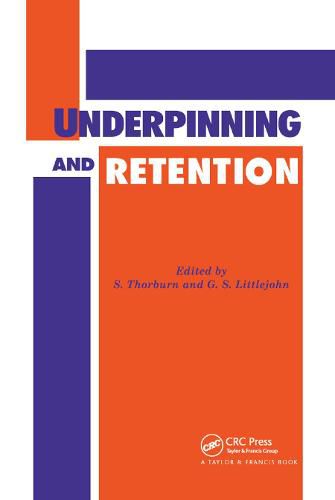 Cover image for Underpinning and Retention
