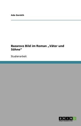 Cover image for Bazarovs Bild im Roman  Vater und Soehne