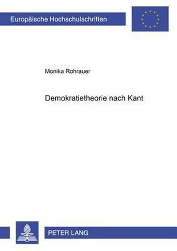 Cover image for Demokratietheorie nach Kant