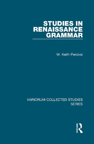 Cover image for Studies in Renaissance Grammar