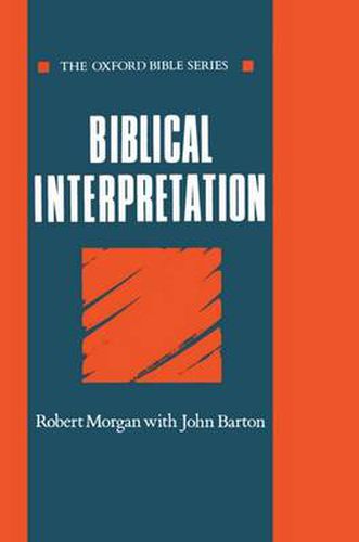 Cover image for Biblical Interpretation