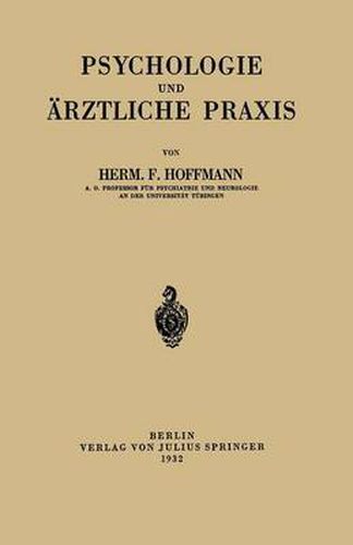 Psychologie Und AErztliche Praxis