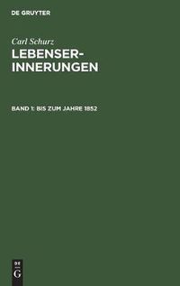 Cover image for Bis Zum Jahre 1852