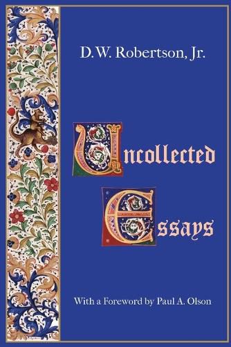 Cover image for Uncollected Essays