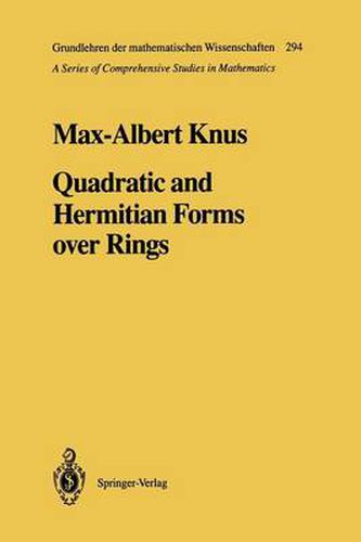 Cover image for Quadratic and Hermitian Forms over Rings