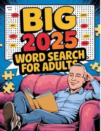 Cover image for Big 2025 Word Search for Adults