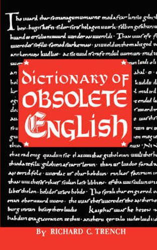 Cover image for Dictionary of Obsolete English