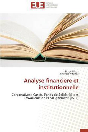 Cover image for Analyse Financiere Et Institutionnelle