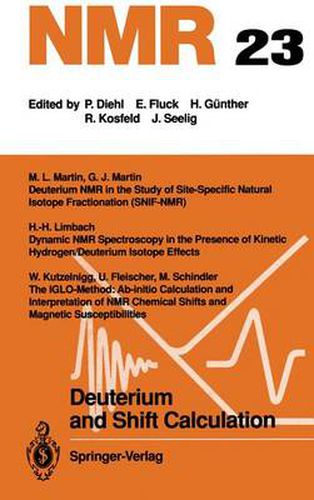 Cover image for Deuterium and Shift Calculation