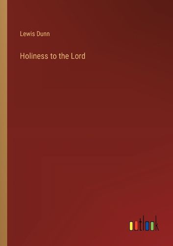 Cover image for Holiness to the Lord