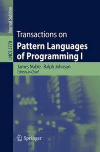 Cover image for Transactions on Pattern Languages of Programming I