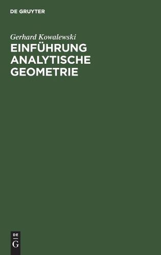 Cover image for Einfuhrung Analytische Geometrie