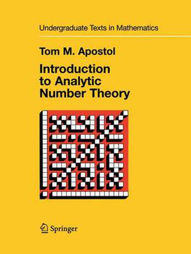 Cover image for Introduction to Analytic Number Theory