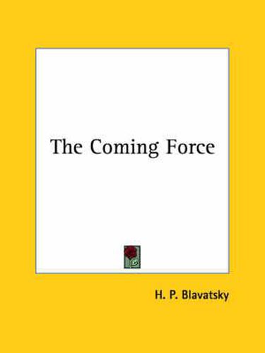 Cover image for The Coming Force