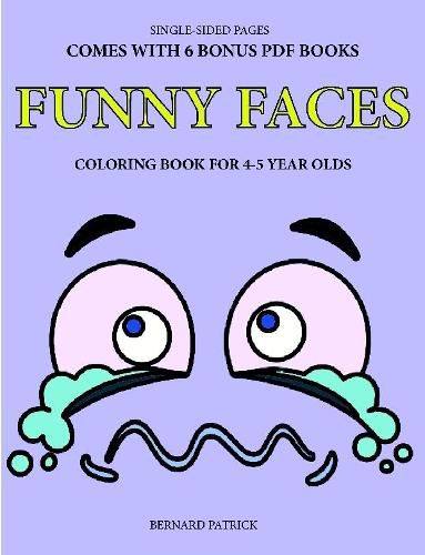 Cover image for Simple Coloring Book for 4-5 Year Olds (Funny Faces)