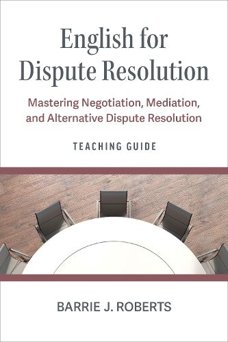 Cover image for The Teaching Guide for English for Dispute Resolution