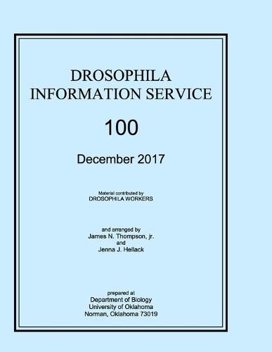 Cover image for Drosophila Information Service, 2017, Volume 100