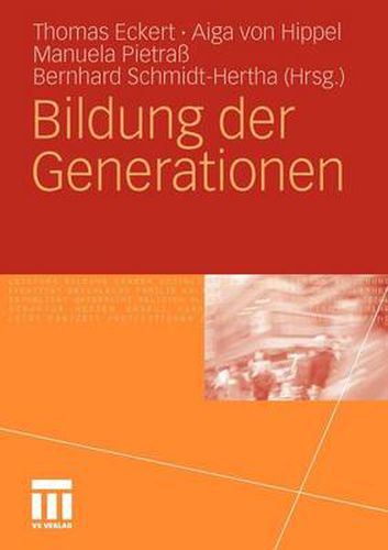 Cover image for Bildung der Generationen
