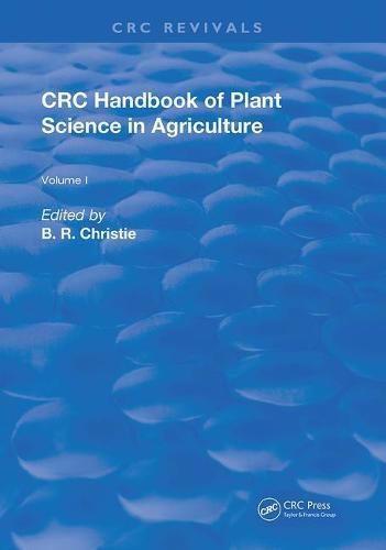 Cover image for CRC Handbook of Plant Science in Agriculture