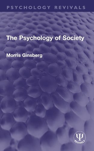 Cover image for The Psychology of Society