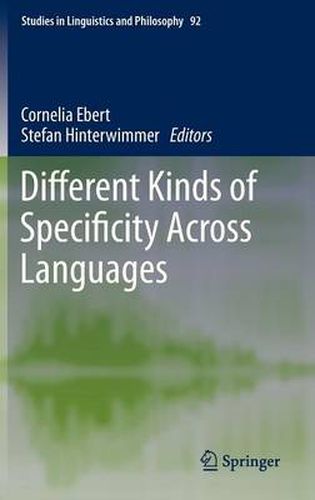 Cover image for Different Kinds of Specificity Across Languages