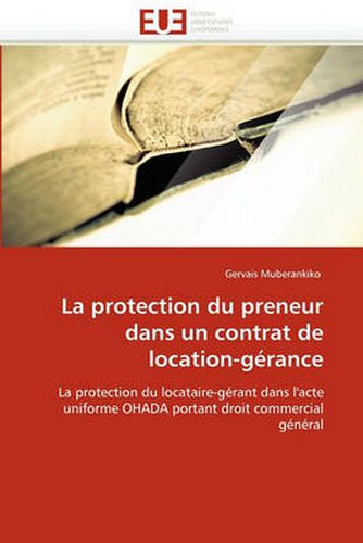 Cover image for La Protection Du Preneur Dans Un Contrat de Location-G Rance