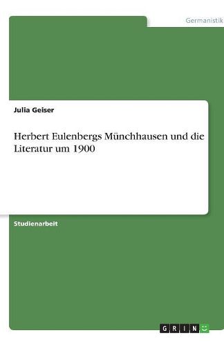 Cover image for Herbert Eulenbergs Munchhausen und die Literatur um 1900