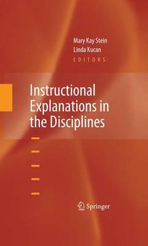 Cover image for Instructional Explanations in the Disciplines