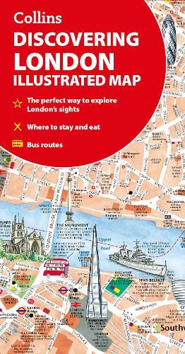 Cover image for Discovering London Illustrated Map