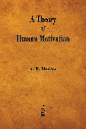 Cover image for A Theory of Human Motivation