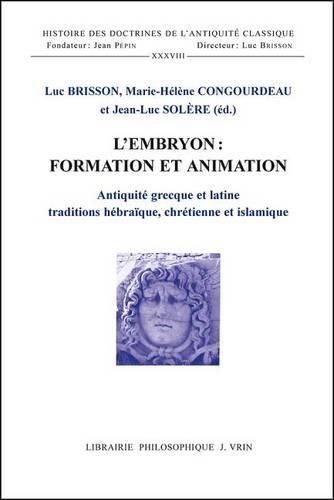 Cover image for L'Embryon Formation Et Animation