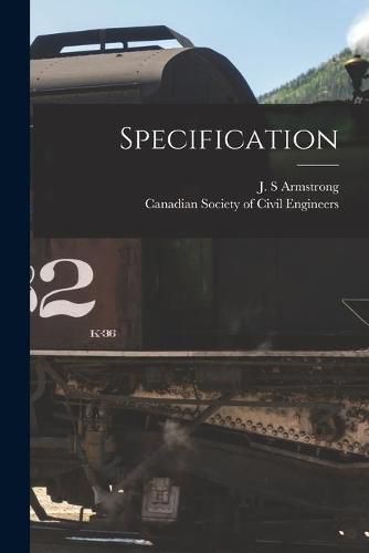 Cover image for Specification [microform]