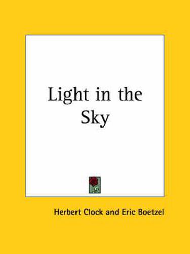 Cover image for Light in the Sky (1929)