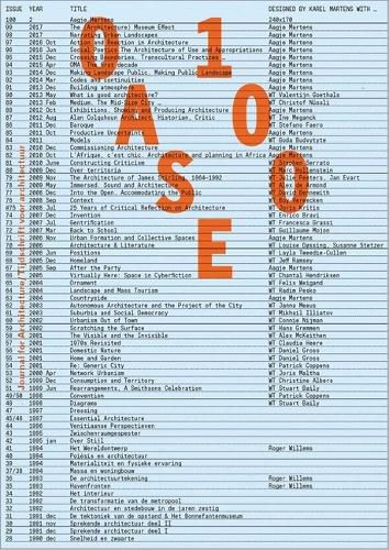 Cover image for OASE #100 - The Architecture of the Journal