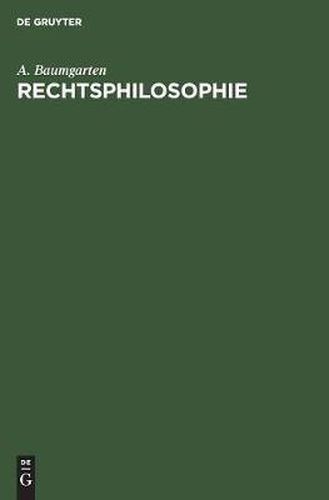 Cover image for Rechtsphilosophie: Sonderausgabe Aus Dem Handbuch Der Philosophie