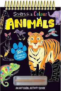 Cover image for Scratch and Colour  Animals