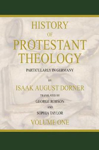 History of Protestant Theology