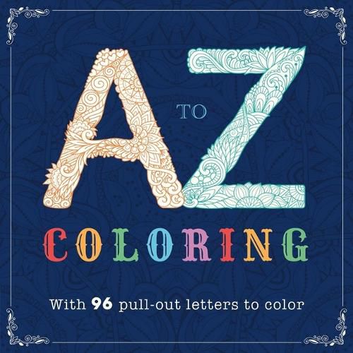 Cover image for A-Z Coloring: Adult Coloring Book