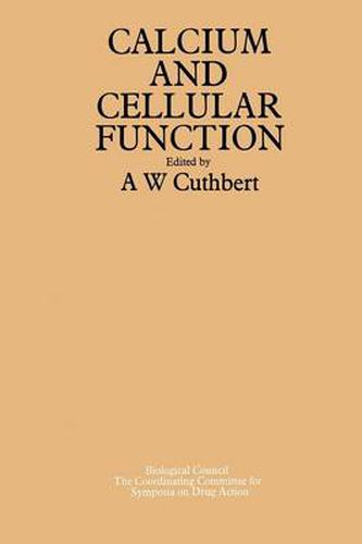Cover image for A Symposium on Calcium and Cellular Function