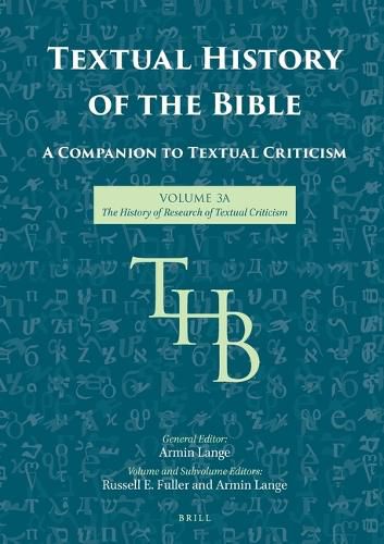 Cover image for Textual History of the Bible Vol. 3A